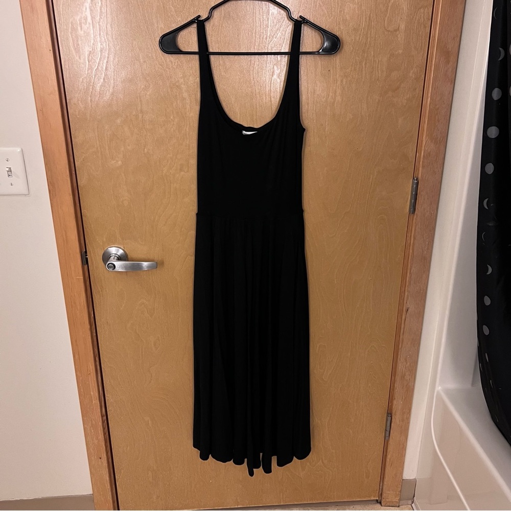 Reformation Rou Black Sleeveless Midi Dress